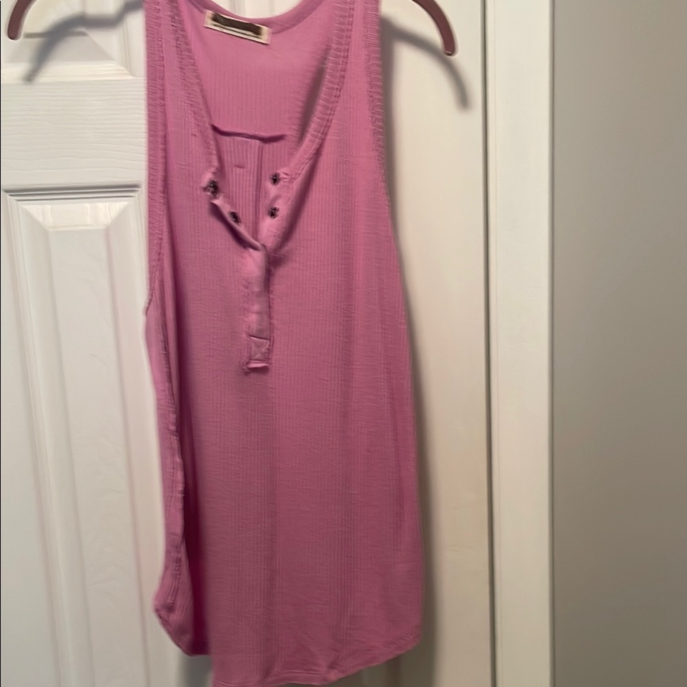 Pink Sleeveless Top From Free People Size M but Oversized